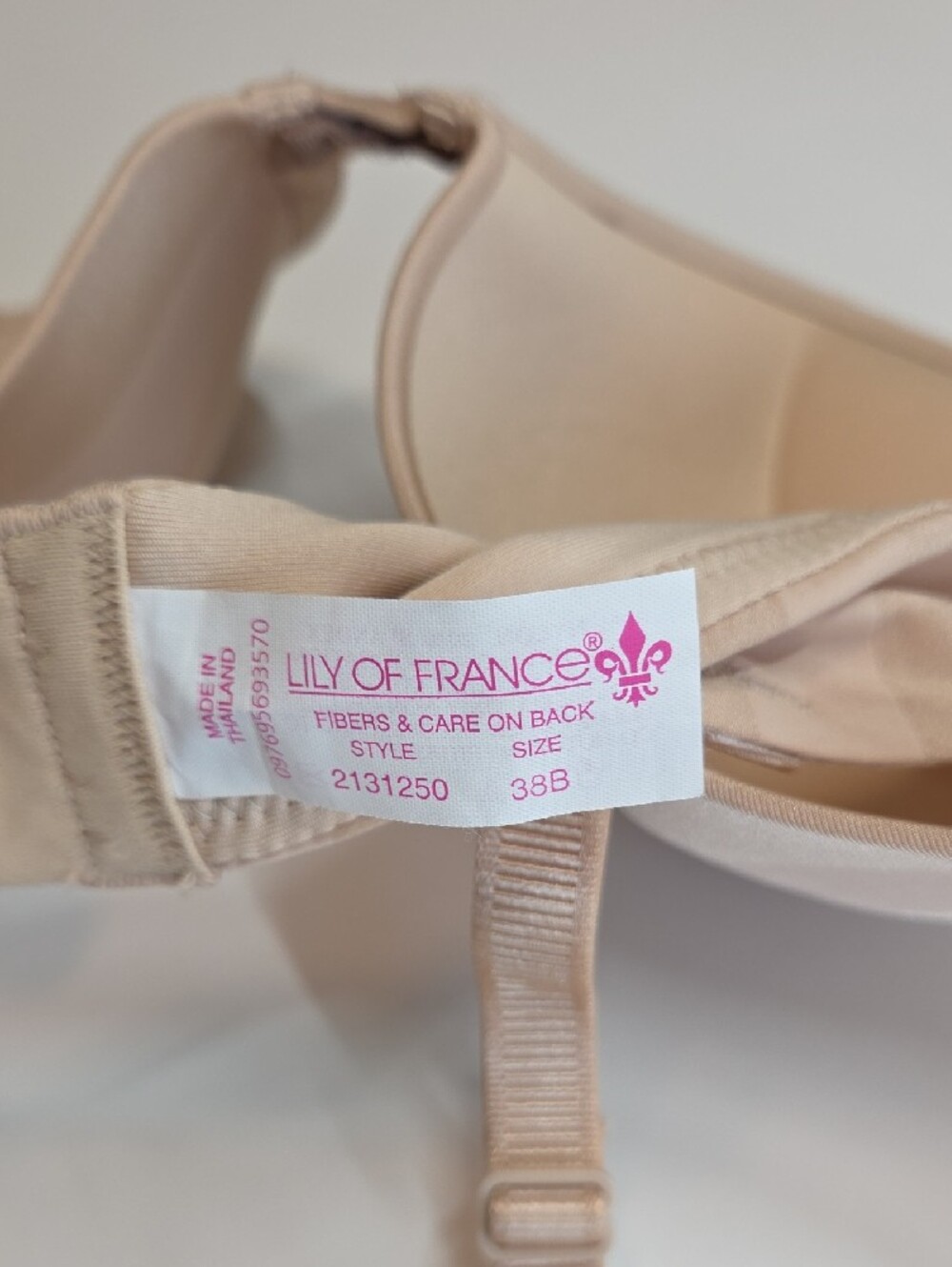 4 Bras in Mauve, Nude, Light Blue, and Pink Polka Dot. All 38B - Picture 12 of 13